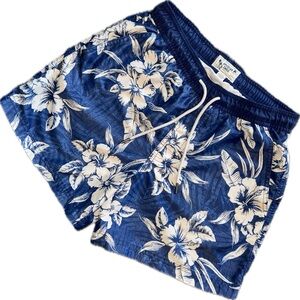 American Eagle Outfitters Blue Floral Men's Swim Bermudas